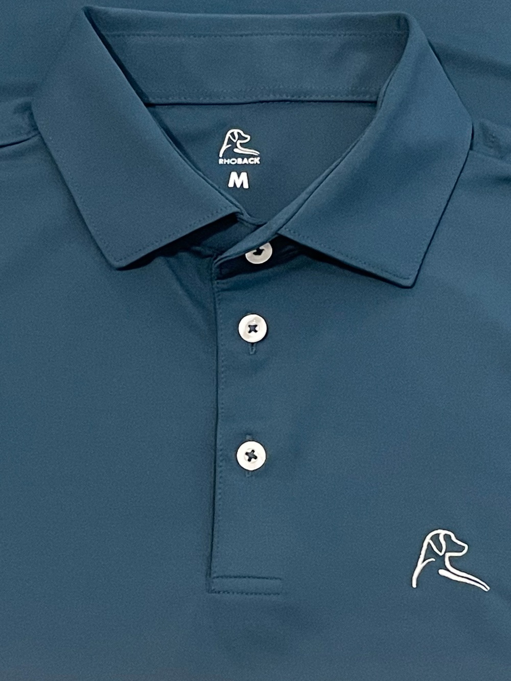 Rhoback Men's Golf Polo Shirt Sz M Forest Free Stretch 2026 Collection EUC $105